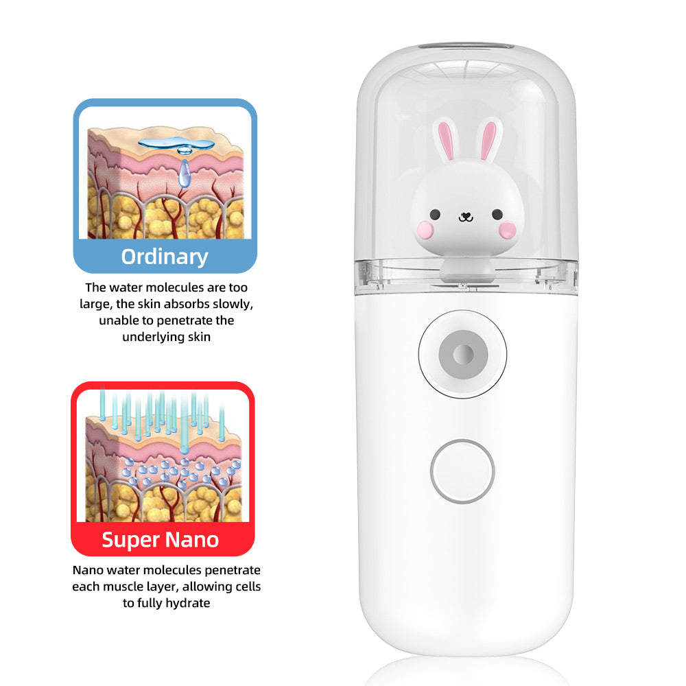 Nano Wasser Spray 30 ml – Tragbarer USB Nano Mist Sprayer für Gesichtspflege