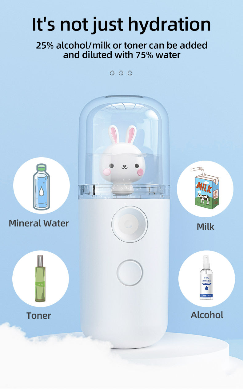 Nano Wasser Spray 30 ml – Tragbarer USB Nano Mist Sprayer für Gesichtspflege