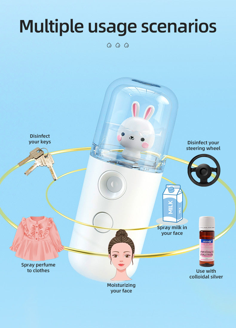 Nano Wasser Spray 30 ml – Tragbarer USB Nano Mist Sprayer für Gesichtspflege